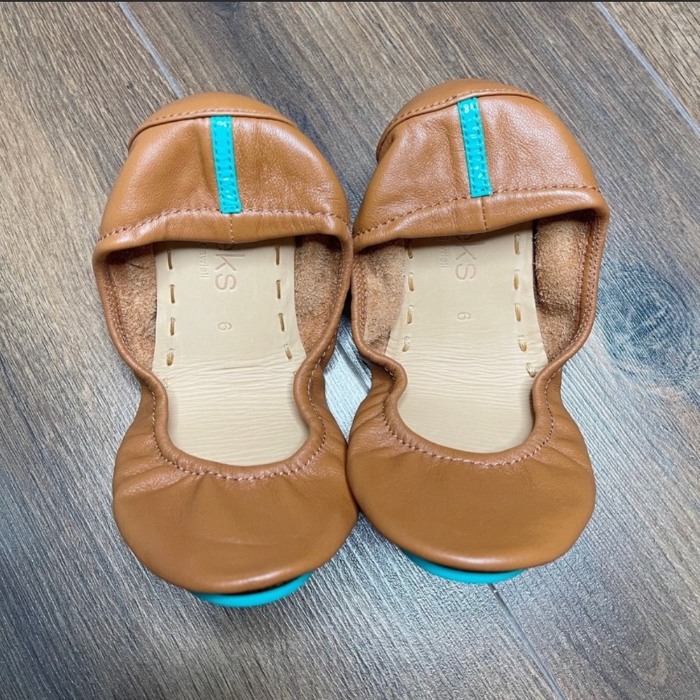 Tieks Chestnut Italian Leather Ballet Flats